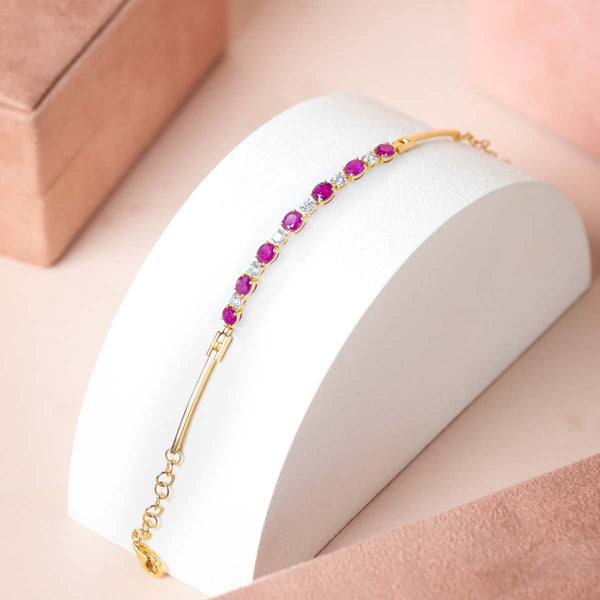 Adira Ruby Diamond Bracelet image 0