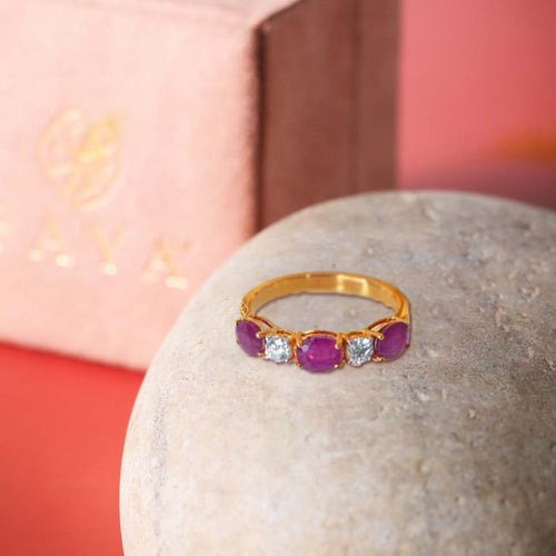 Adira Ruby Diamond Ring image 0