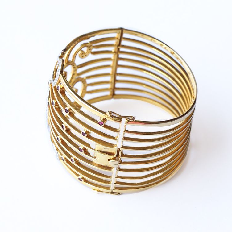Aliza Gold Ruby Diamond Bracelet WB 5