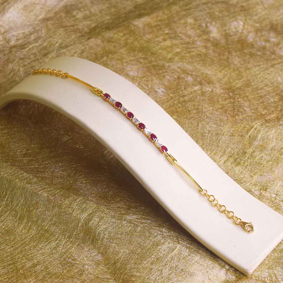 Amelia Ruby Diamond Bracelet image 0