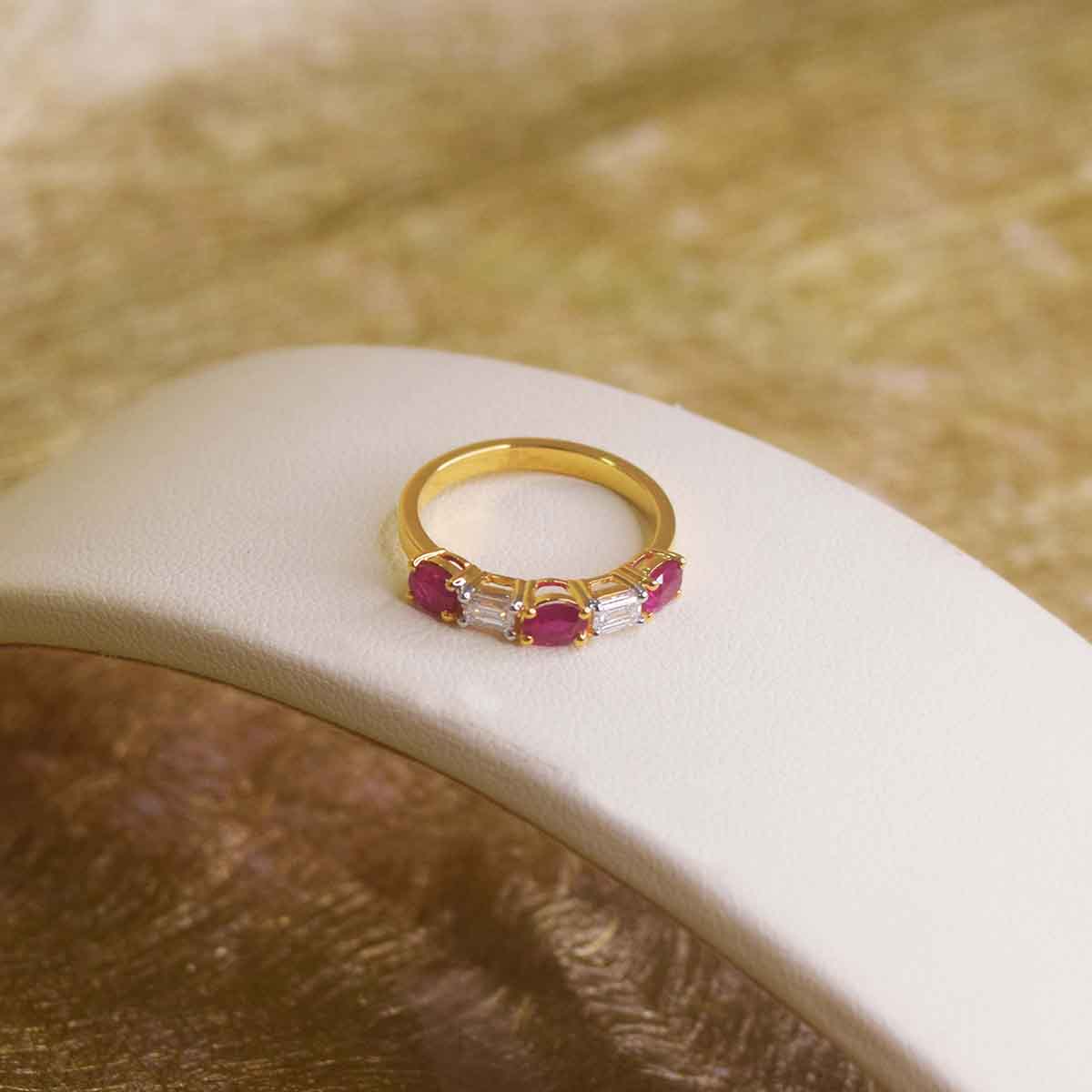 Amelia Ruby Diamond Ring image 1