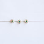 Amir Emerald & Diamond Buttons Image
