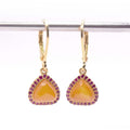 Amira Amber Gold Earring Image 0