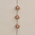 Amyn Red Enamel Buttons image 0