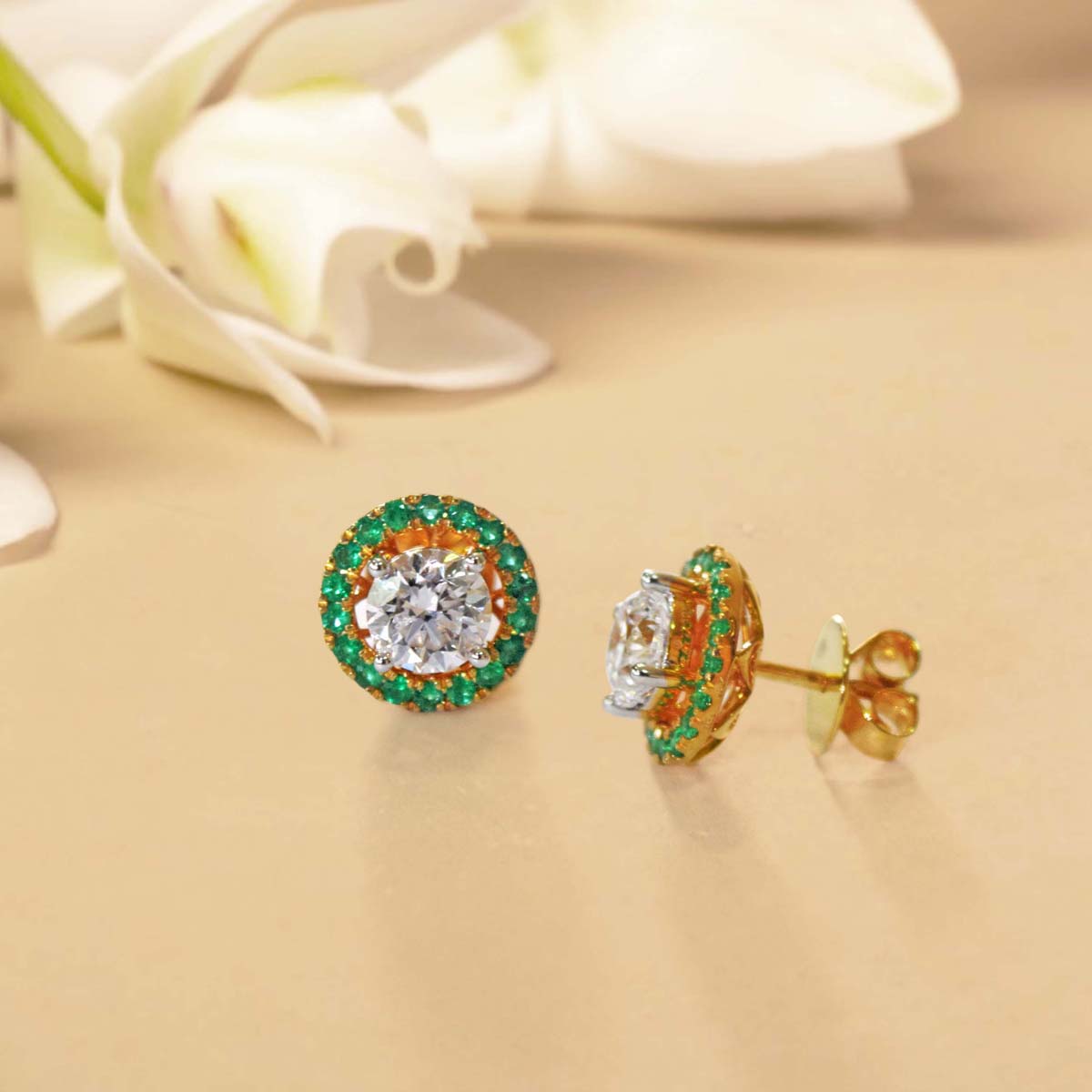 Anika Solitaire Detachable Earrings image 5