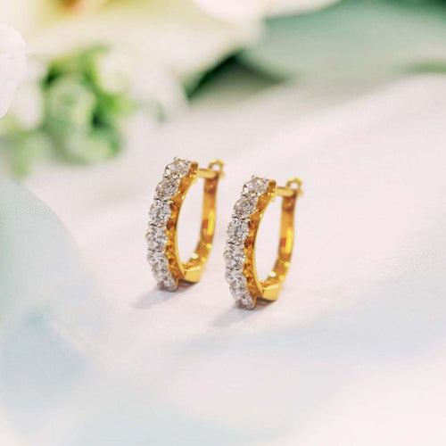 Arya Diamond Hoops image 1