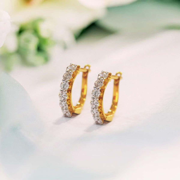 Arya Diamond Hoops image 1