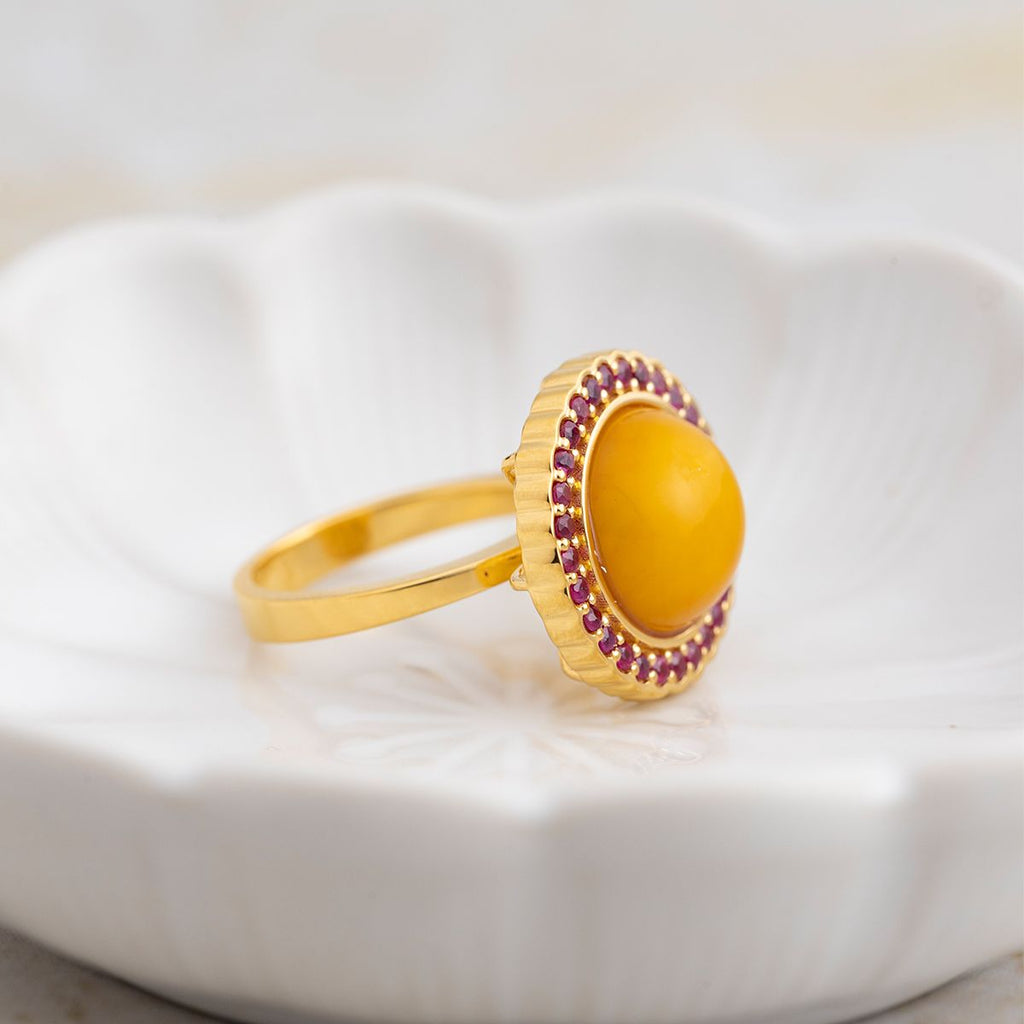 Aurora Amber Ring image 2