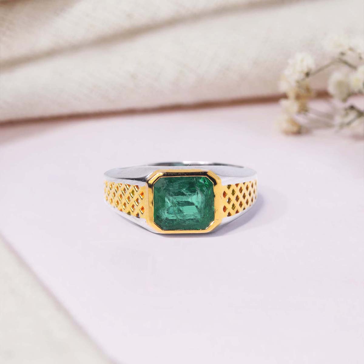 Azeem Emerald Ring image 1