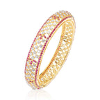 Benazir Diamond Ruby Bangle Image 2