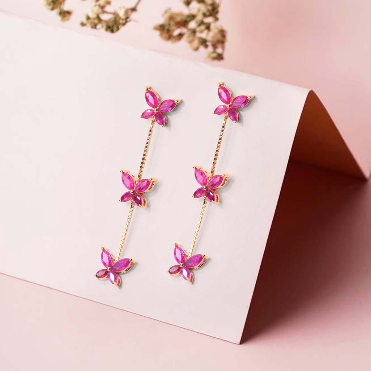 Butterfly Rouge Earrings image 0