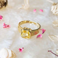 Canary Yellow Sapphire Ring image 1
