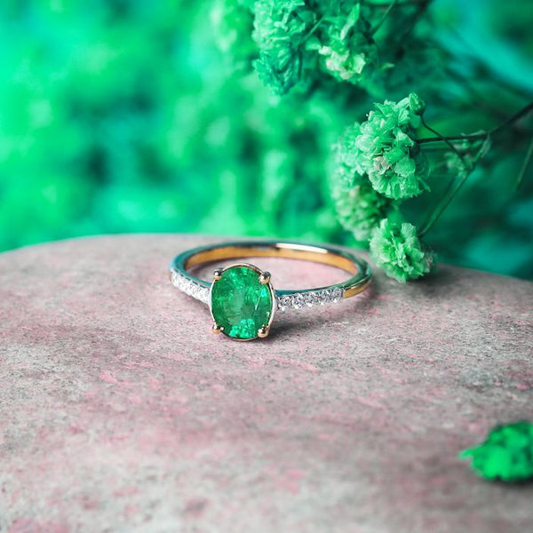 Celine Emerald Ring image 1