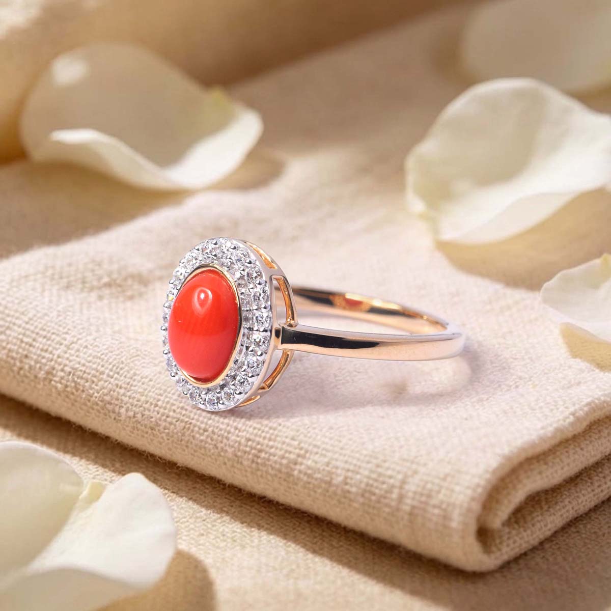 Coral Crush Ring
