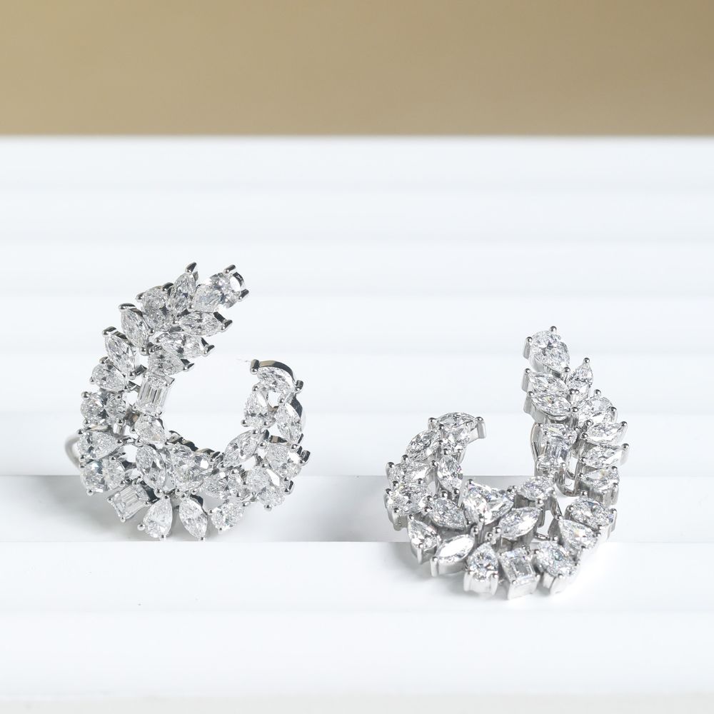 Demi Diamond Hoops Image 2