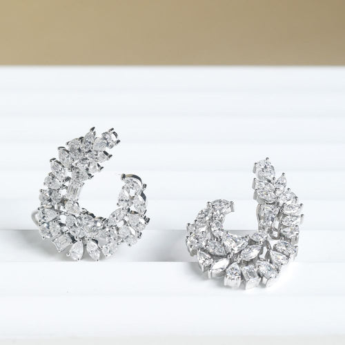 Demi Diamond Hoops Image 2