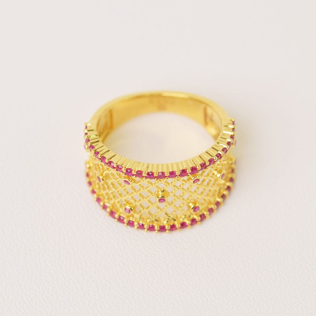 Elnaaz Gold Bangle & Ring Set Image 2