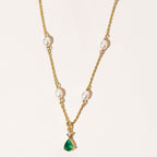 Emerald Pearl Necklace Image 1