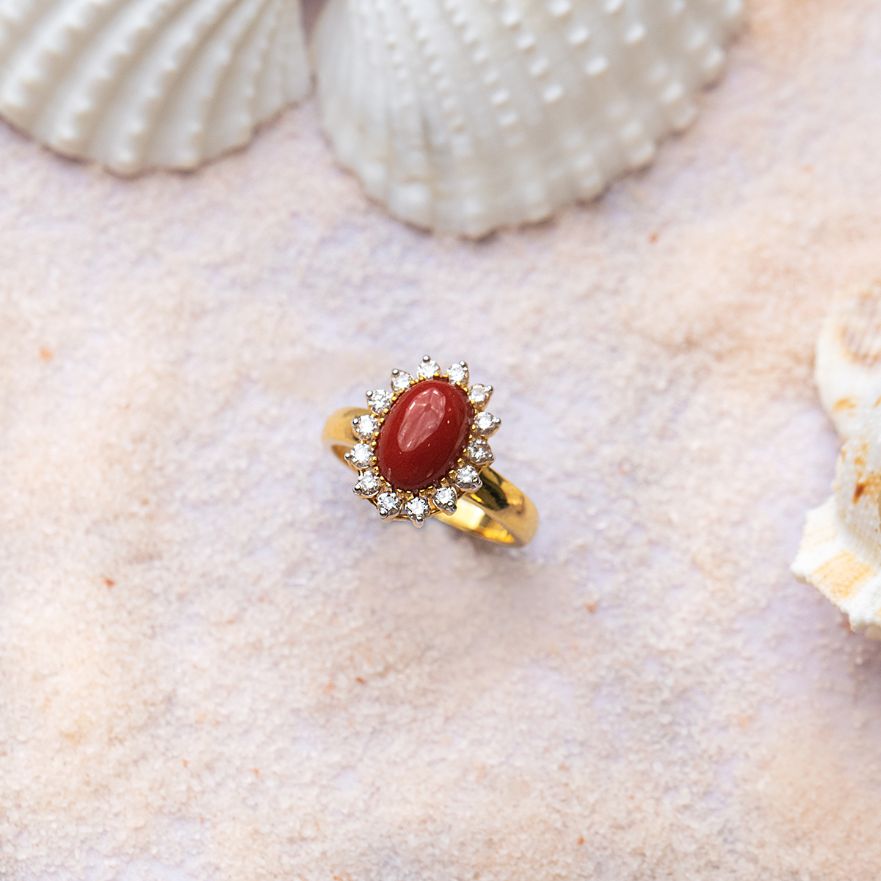 Habiba Coral Ring image 1