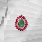 Hanna Emerald Cocktail Ring image 1