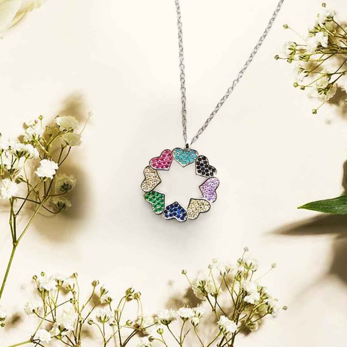 Heart Circle Necklace image 1