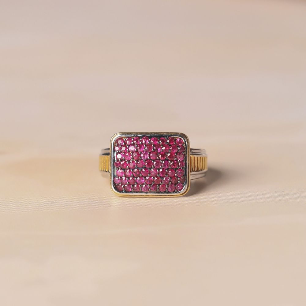Honeycomb Gents Ring image 0