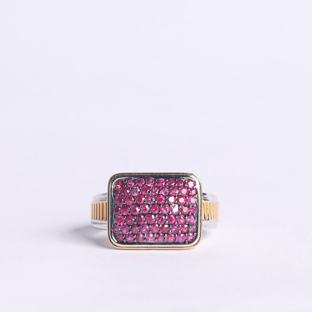 Honeycomb Gents Ring Image 1