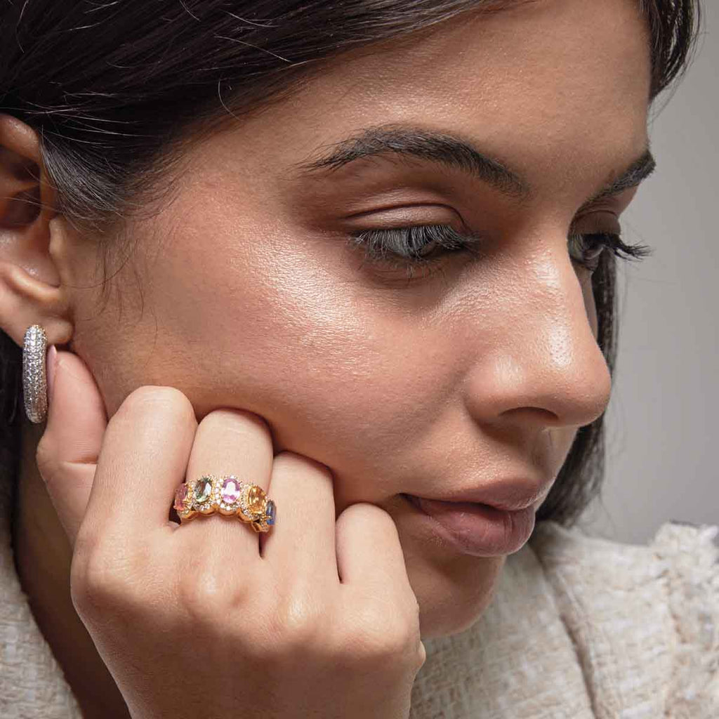 Huma Multi Sapphire Ring image 1