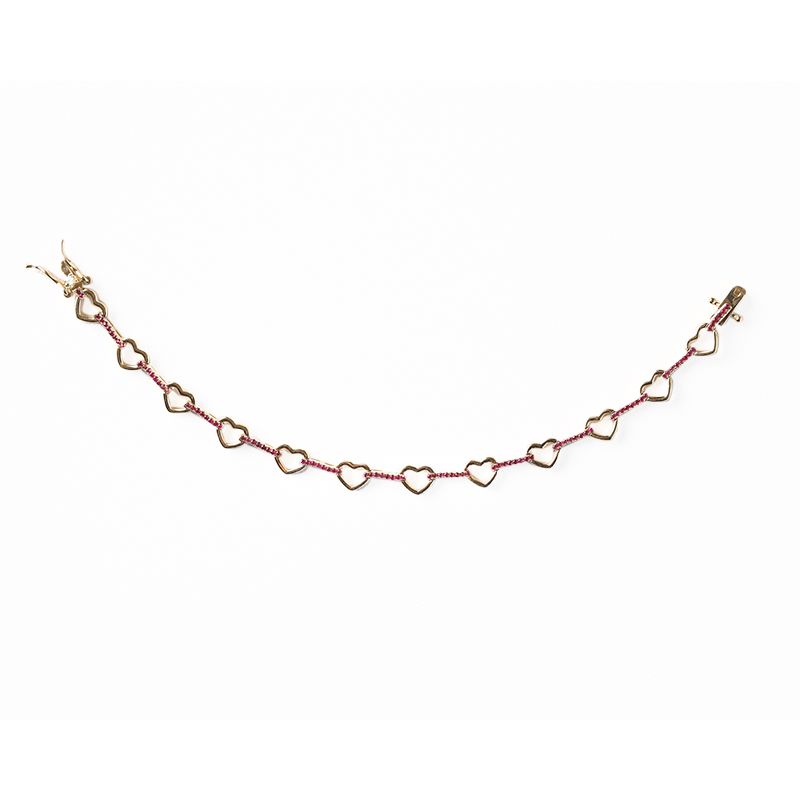 Iqra Ruby Heart Bracelet Image 3
