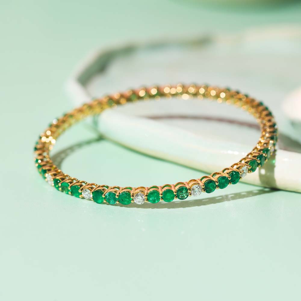 Ivana Emerald Bangle image 1