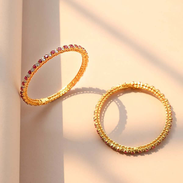 Kaia Ruby Diamond Bangles Image 1