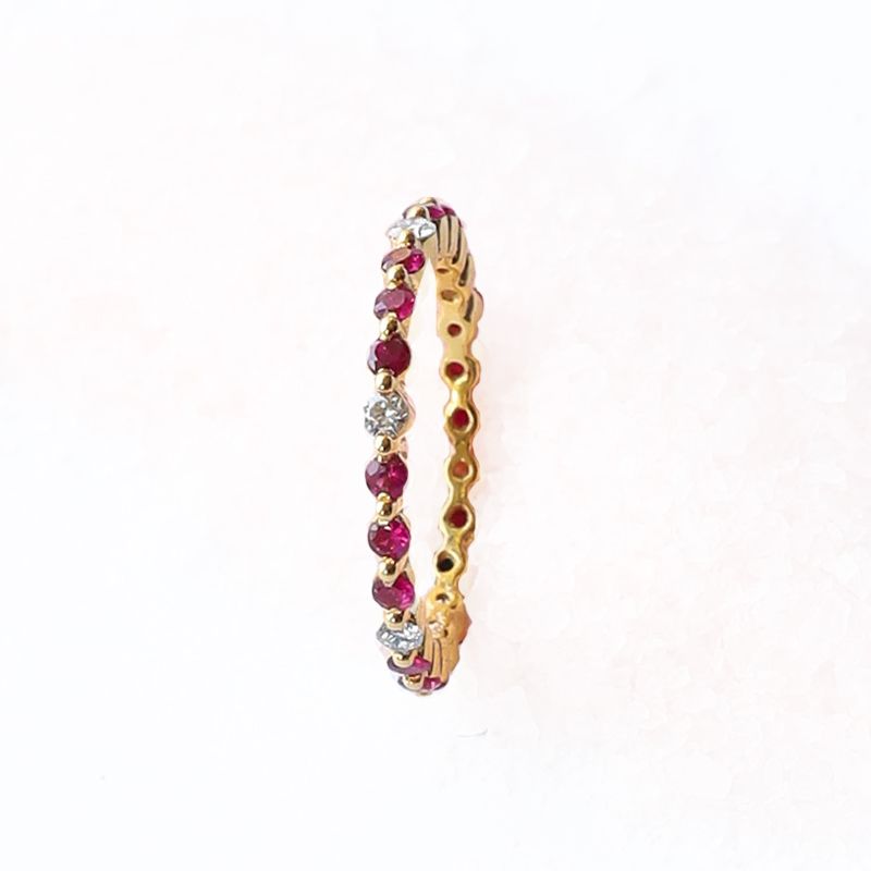 Kiah Ruby Diamond Band Image 2