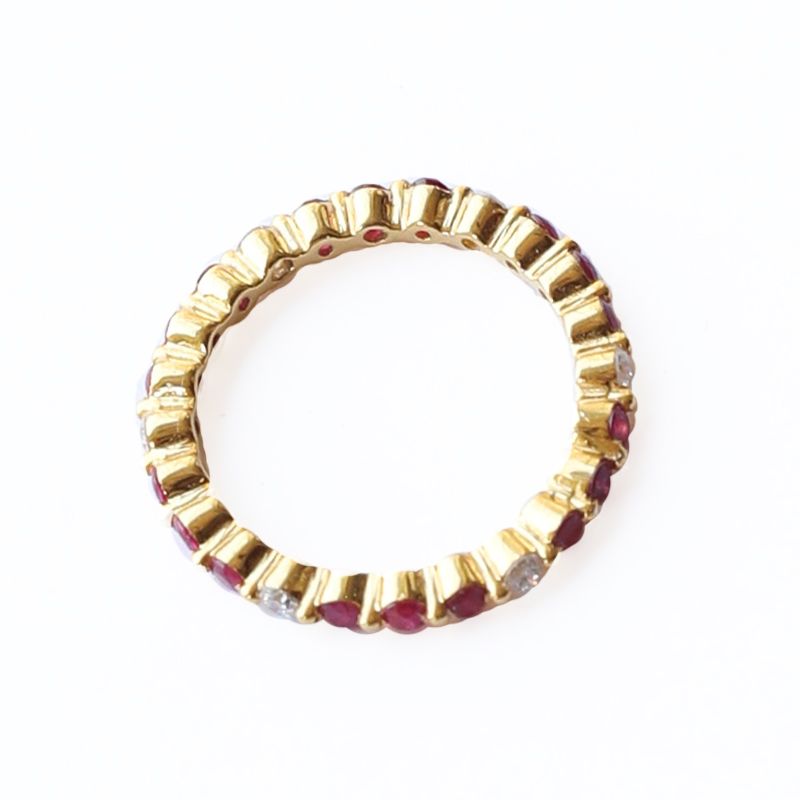 Kiah Ruby Diamond Band Image 3