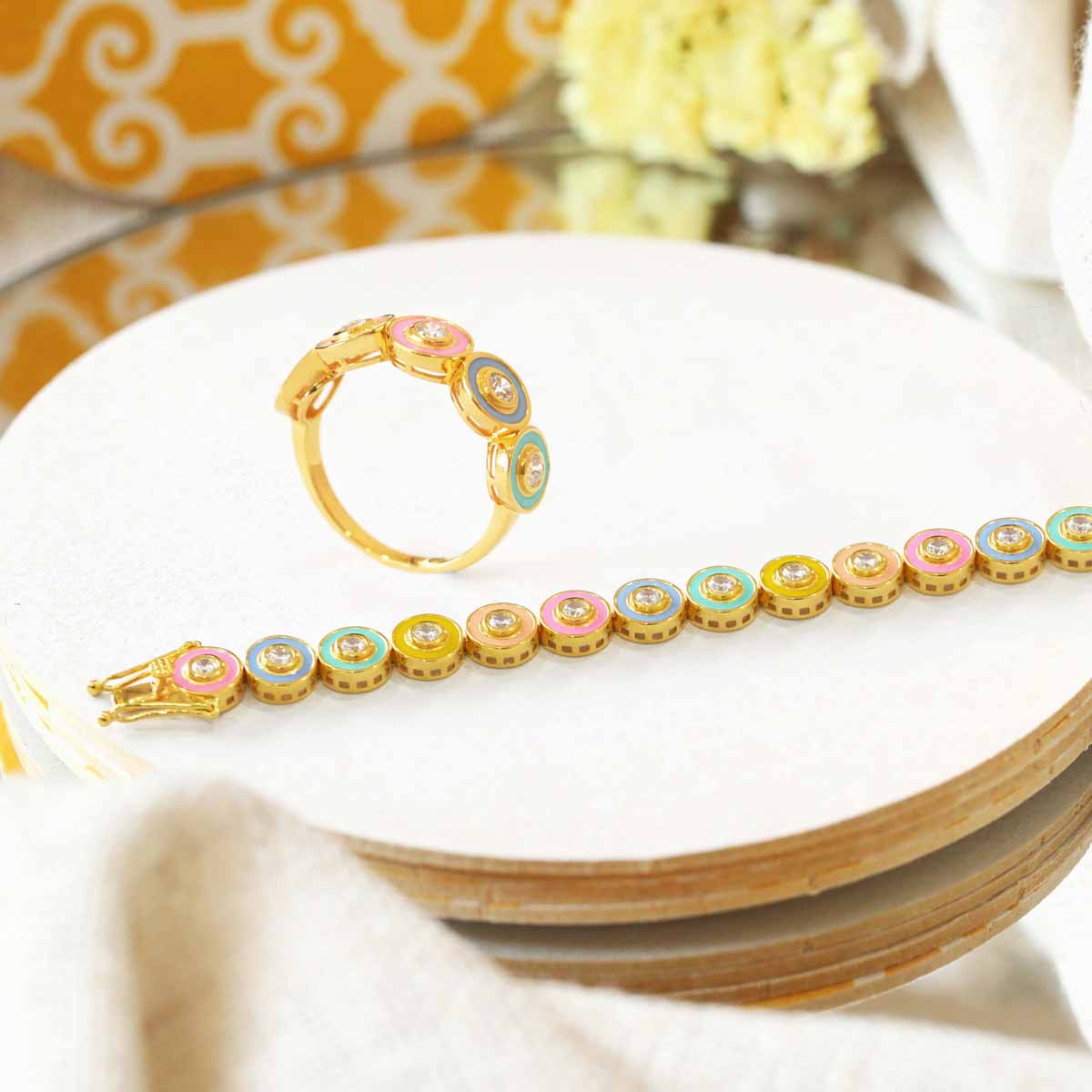 Lucia_Multicolour_Bracelet_Ring_Set_2