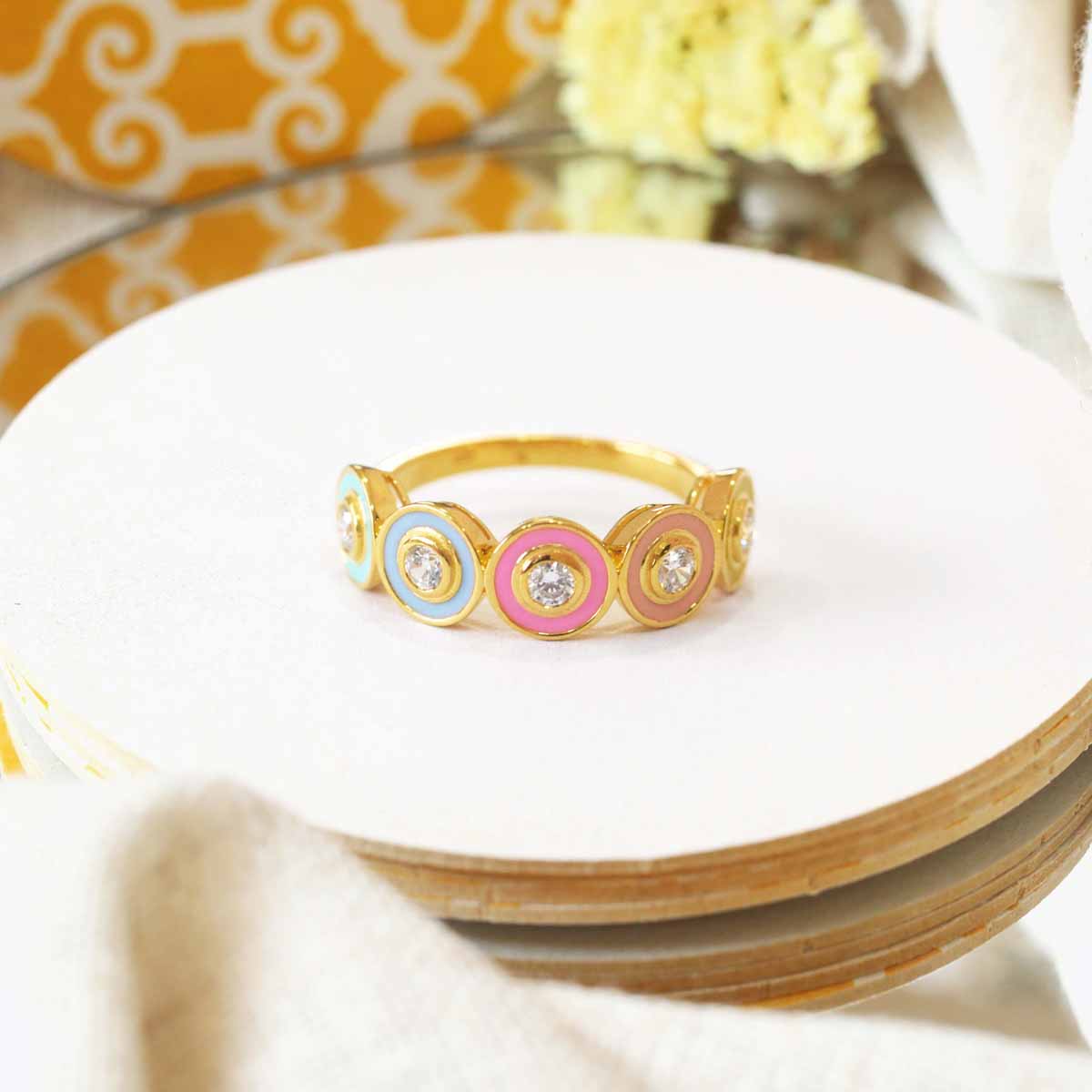 Lucia Multicolour Bracelet & Ring Set Image 5