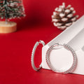 Lunar Diamond Hoops image 2