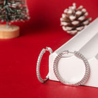 Lunar Diamond Hoops image 2