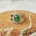 Mehnaz Emerald Ring image 1