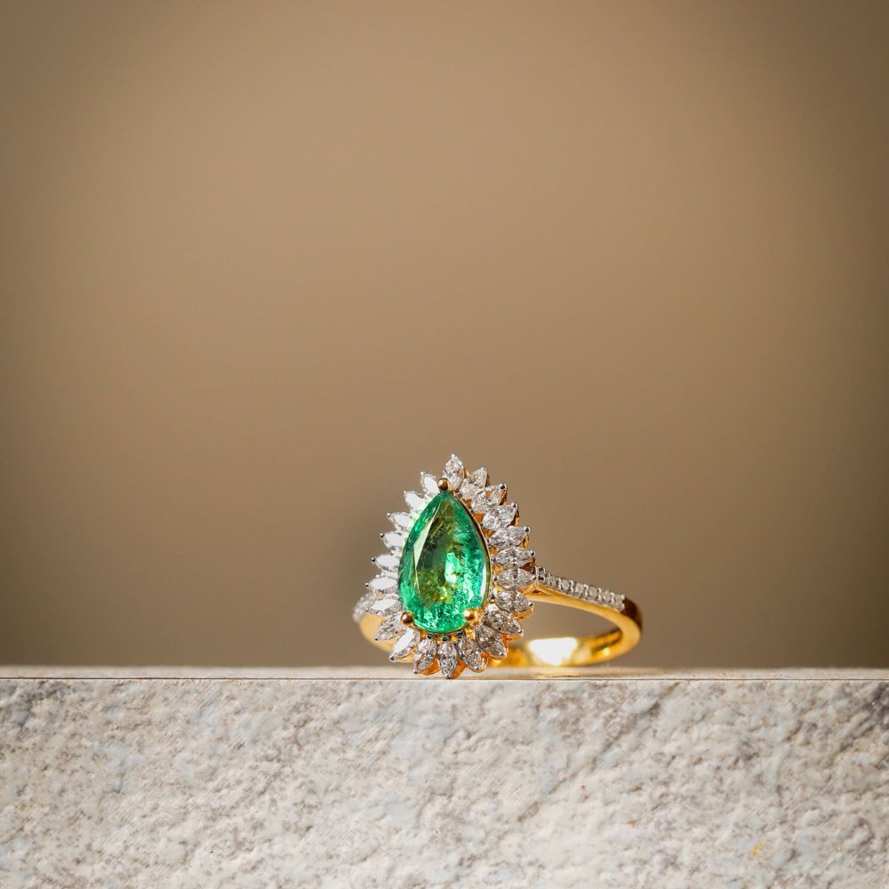 Mira Emerald Ring image 1