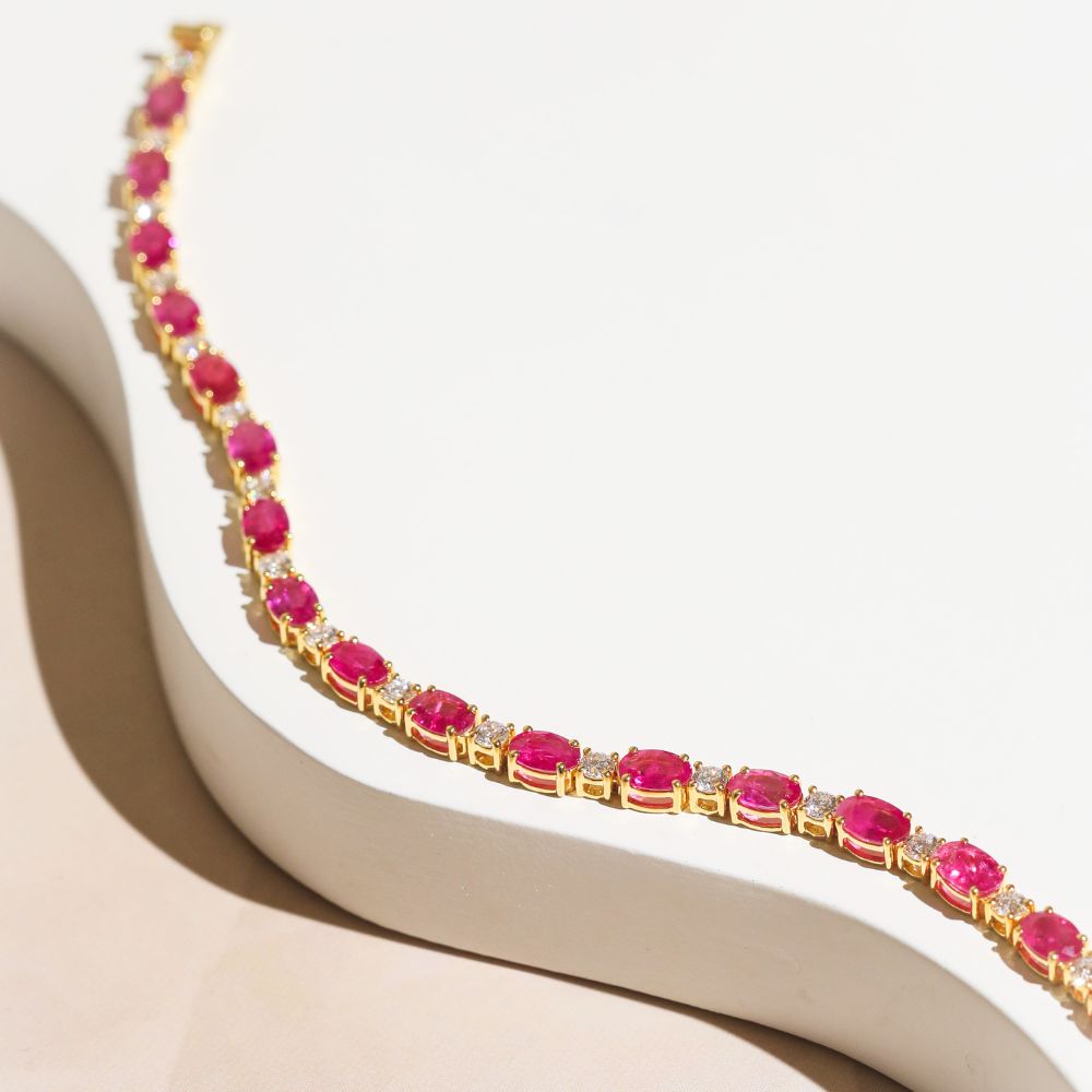 Myra Ruby Diamond Bracelet image 1