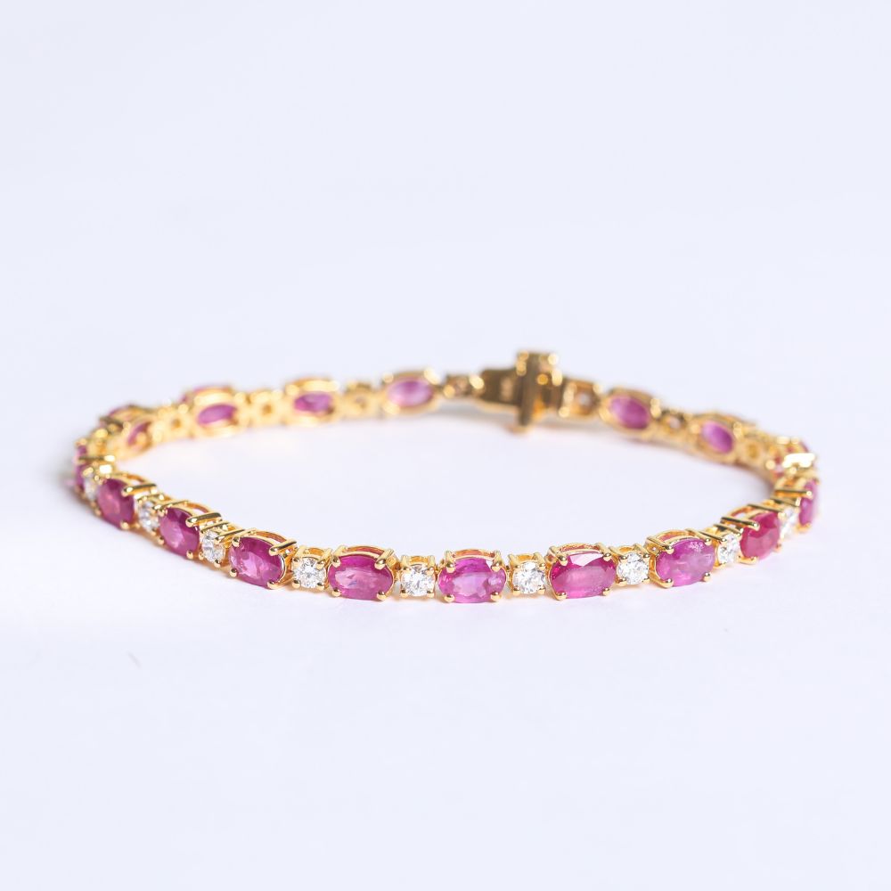 Myra Ruby Diamond Bracelet Image 2