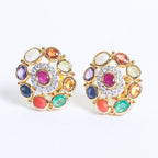 Navratan Earrings Image 3