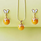 Nia Butterfly Amber Set image 1