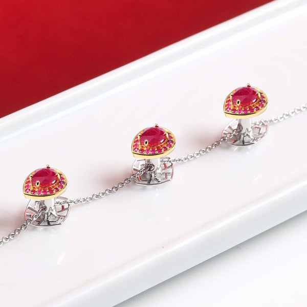 Noble Pear Ruby Buttons image 1