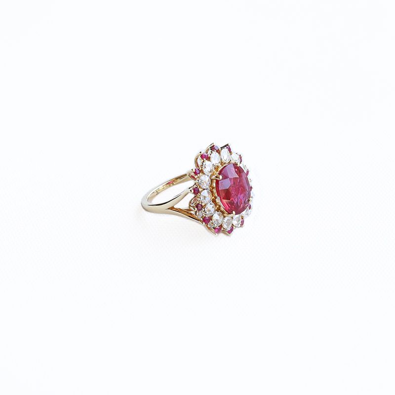 Noora Ruby Diamond Ring Image 3