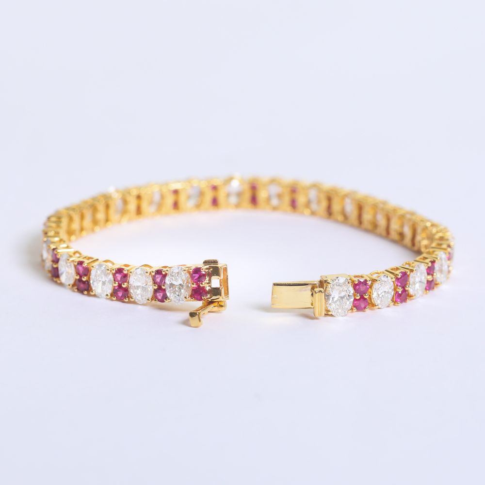 Nura Ruby Diamond Bracelet image 1