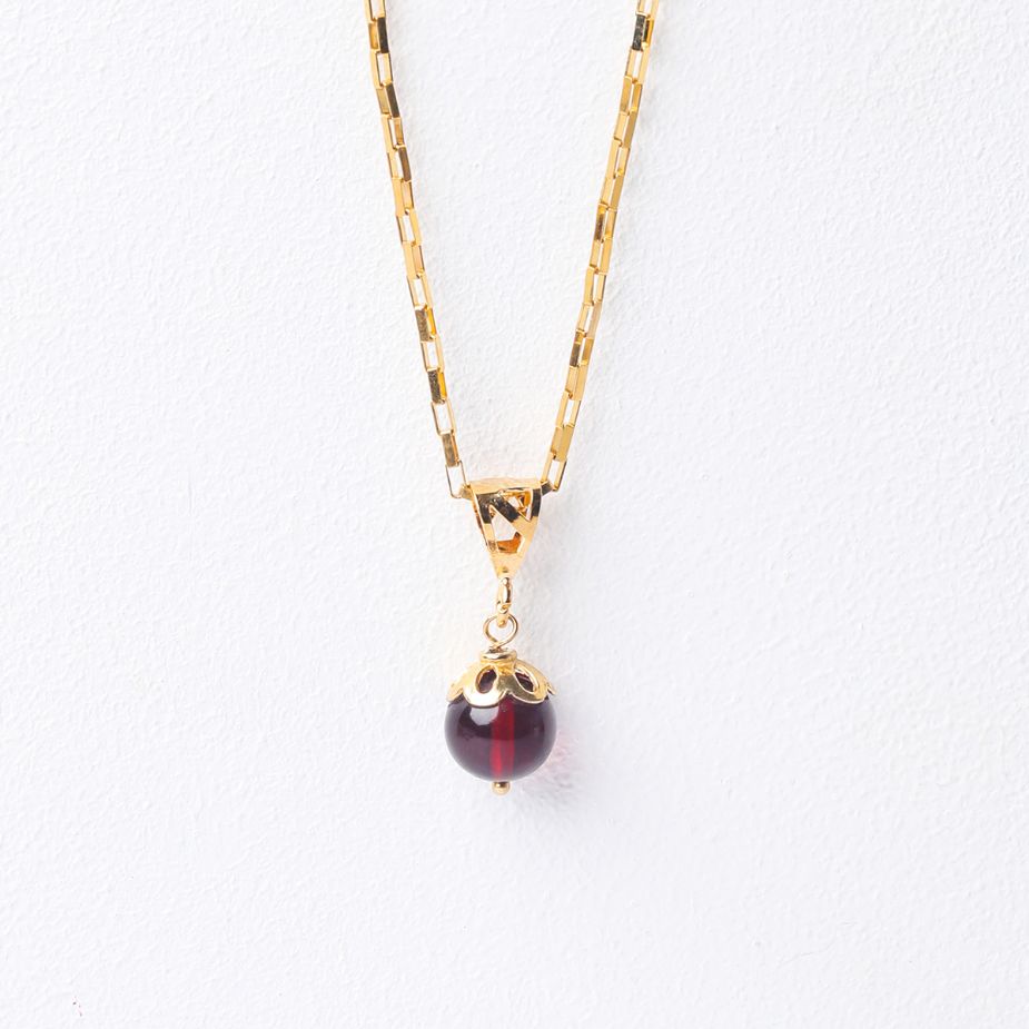 Red Amber Pendant Image 3