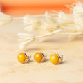 Round Amber Buttons image 1