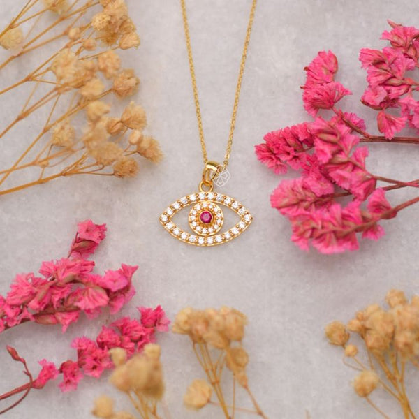 Ruby Eye Necklace image 1