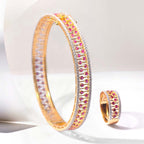 Saba Ruby Diamond Openable Bangle image 1